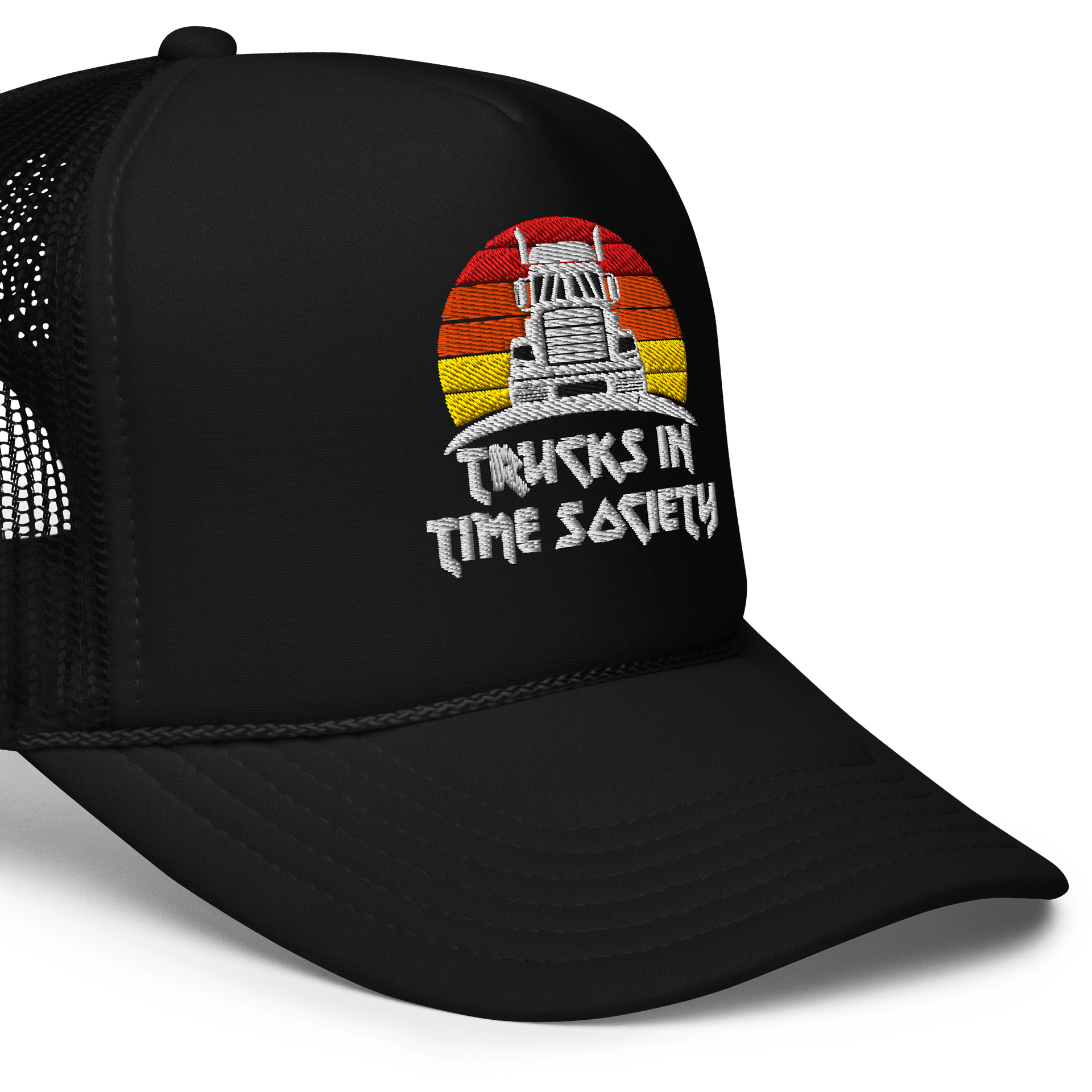 MORNING LOAD Foam Trucker Hat BW product image (5)