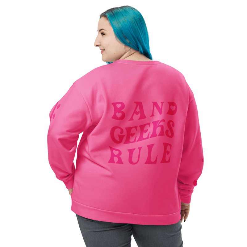 Band Geeks Rule Sweatshirt | Hot Pink product image (2)