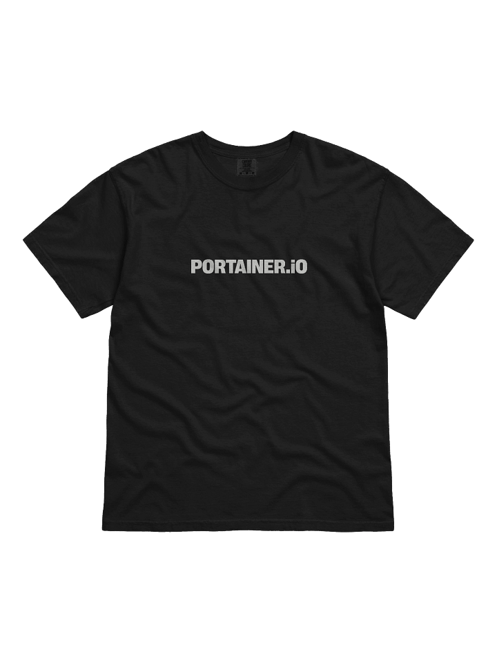 Portainer Tshirt - Kube with no BS - Black product image (1)
