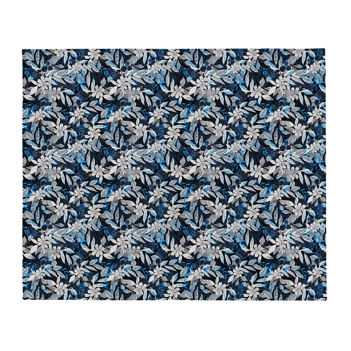 Blue White Garden Blanket product image (2)