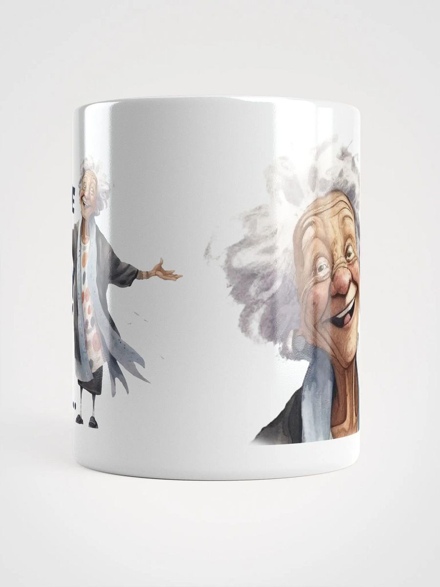 "The only shit I give... is in my granny pants." White glossy mug product image (7)