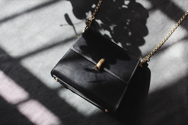 Black Leather Cross-body Bag - Small product image (1)