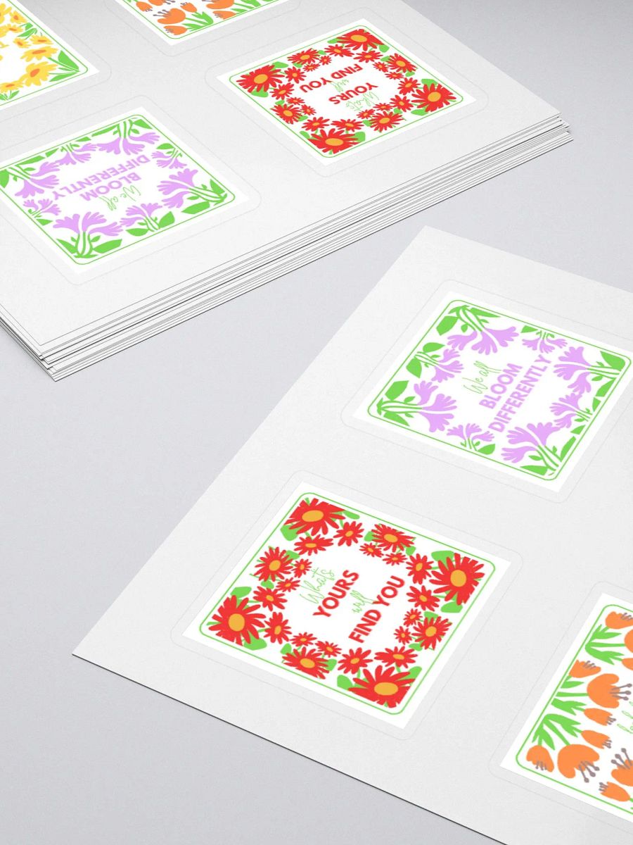 Floral Affirmation Kiss Cut Sticker Set product image (11)