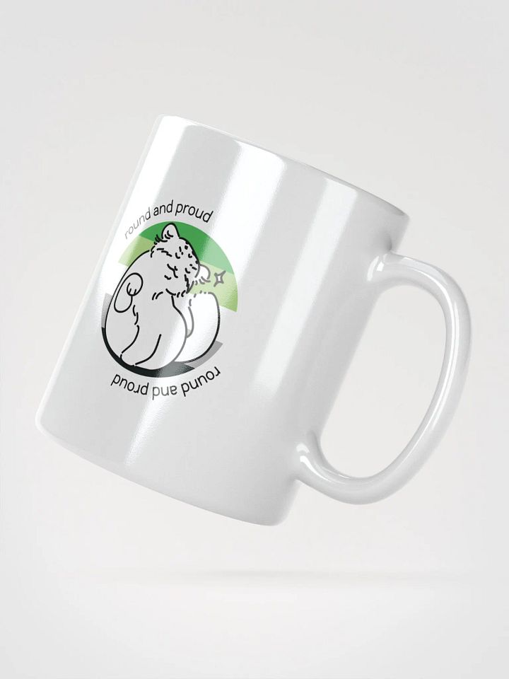 Round and Proud Manul Aromantic Version - White Mug product image (4)