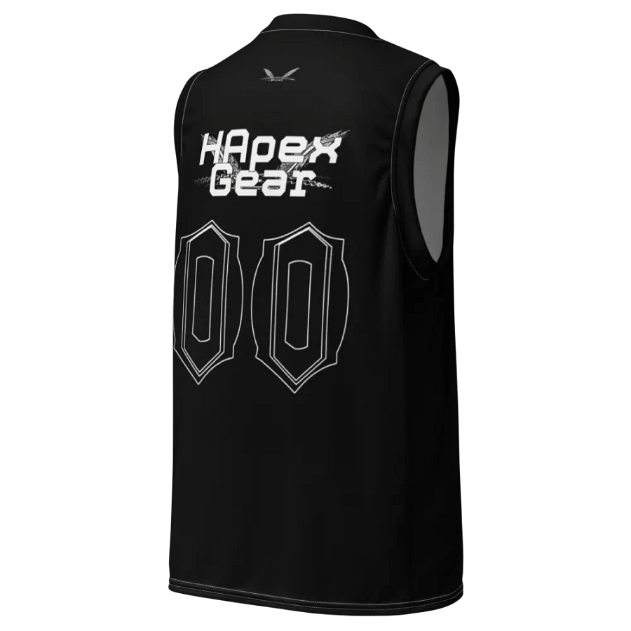 Cancer Awareness - Orange Ribbon - Black - Recycled Unisex Basketball Jersey - White HApex Gear White Logo product image (10)