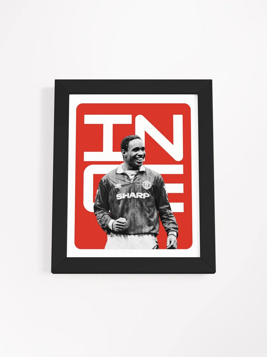 Paul Ince BW Manchester United Name Art Framed Print product image (1)