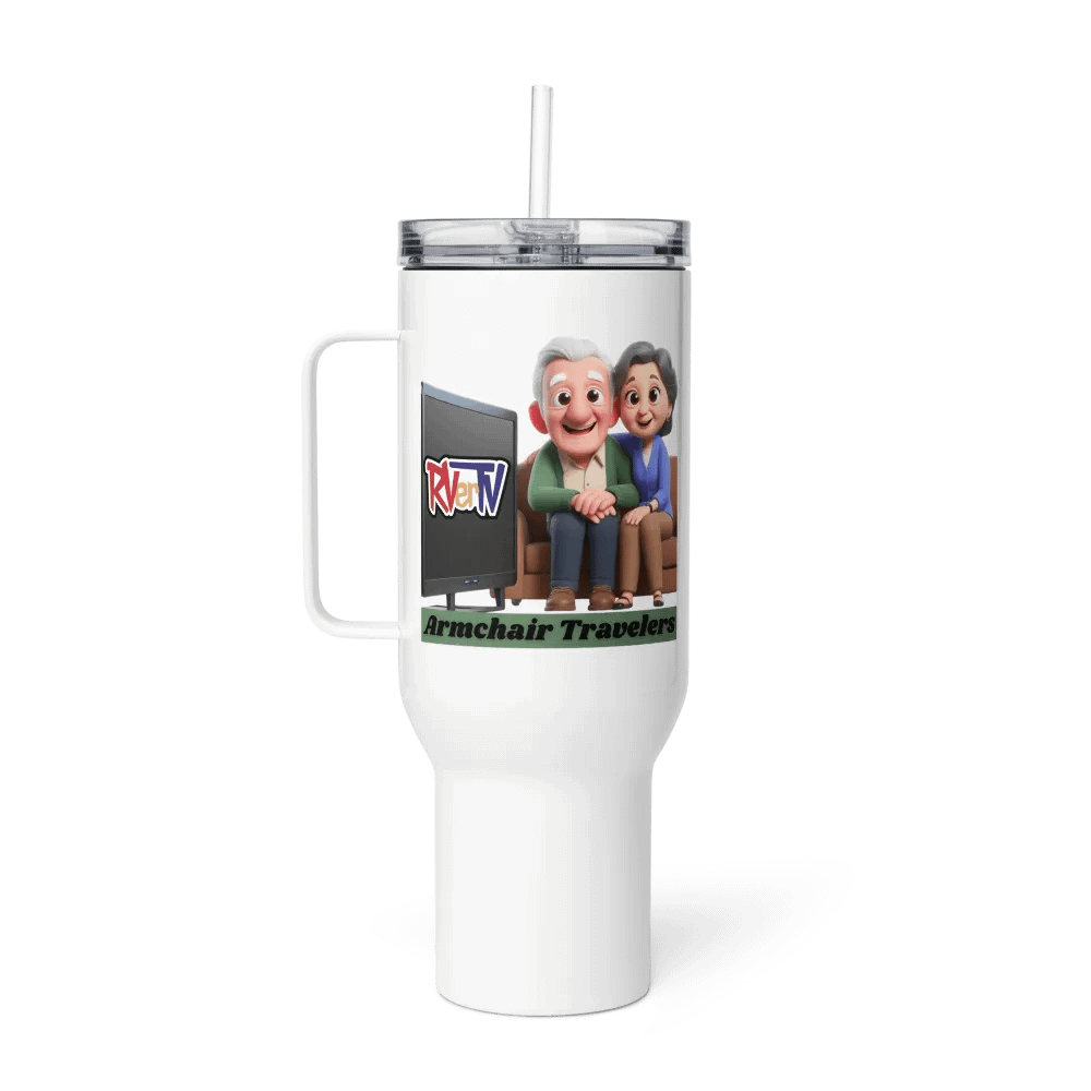 Armchair Traveler Couple - Travel Mug with Handle product image (4)