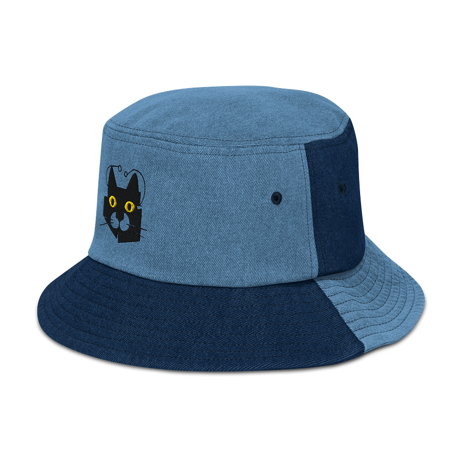 Nightfall Feline Denim Bucket Hat product image (5)