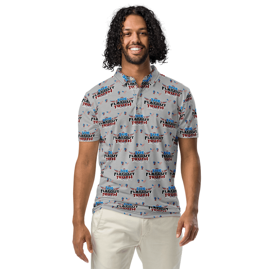 TFOT SlimFit America 1st Gray Polo Shirt product image (4)