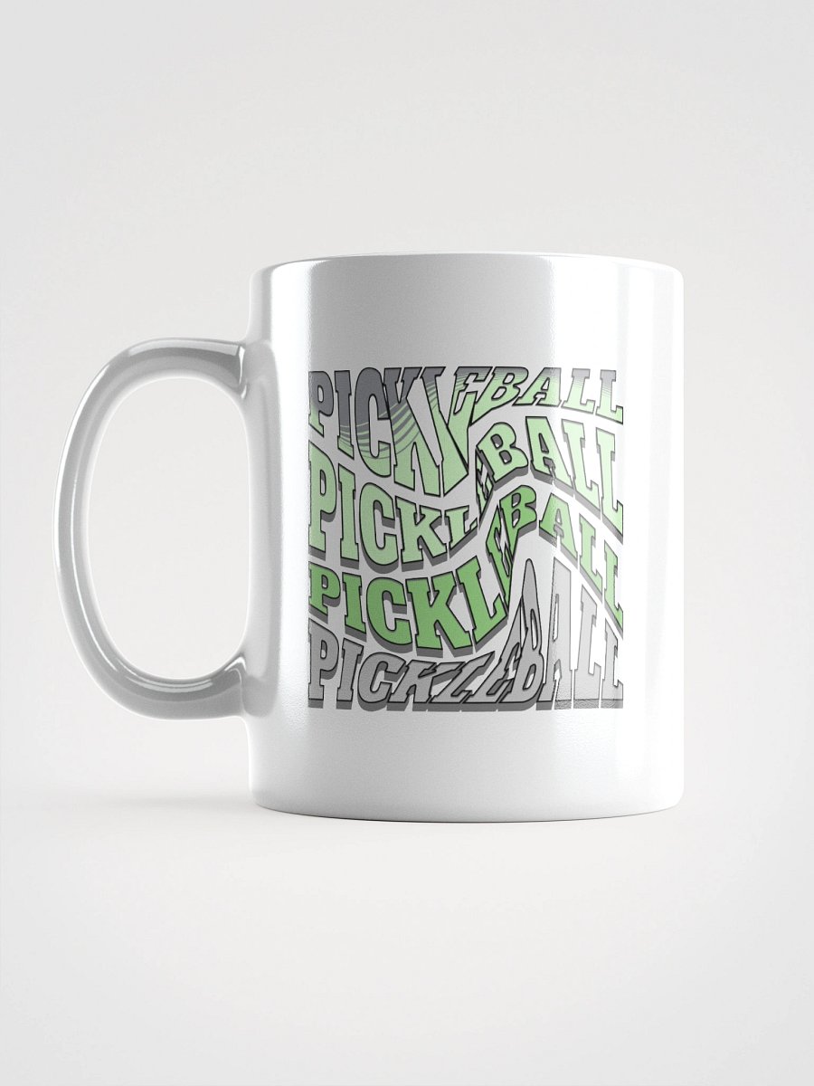 Swirl Pickleball Wave White Glossy Mug product image (1)