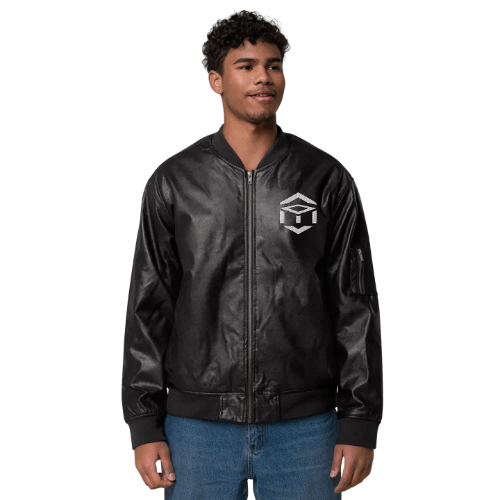 TET Leather Bomber Jacket product image (2)