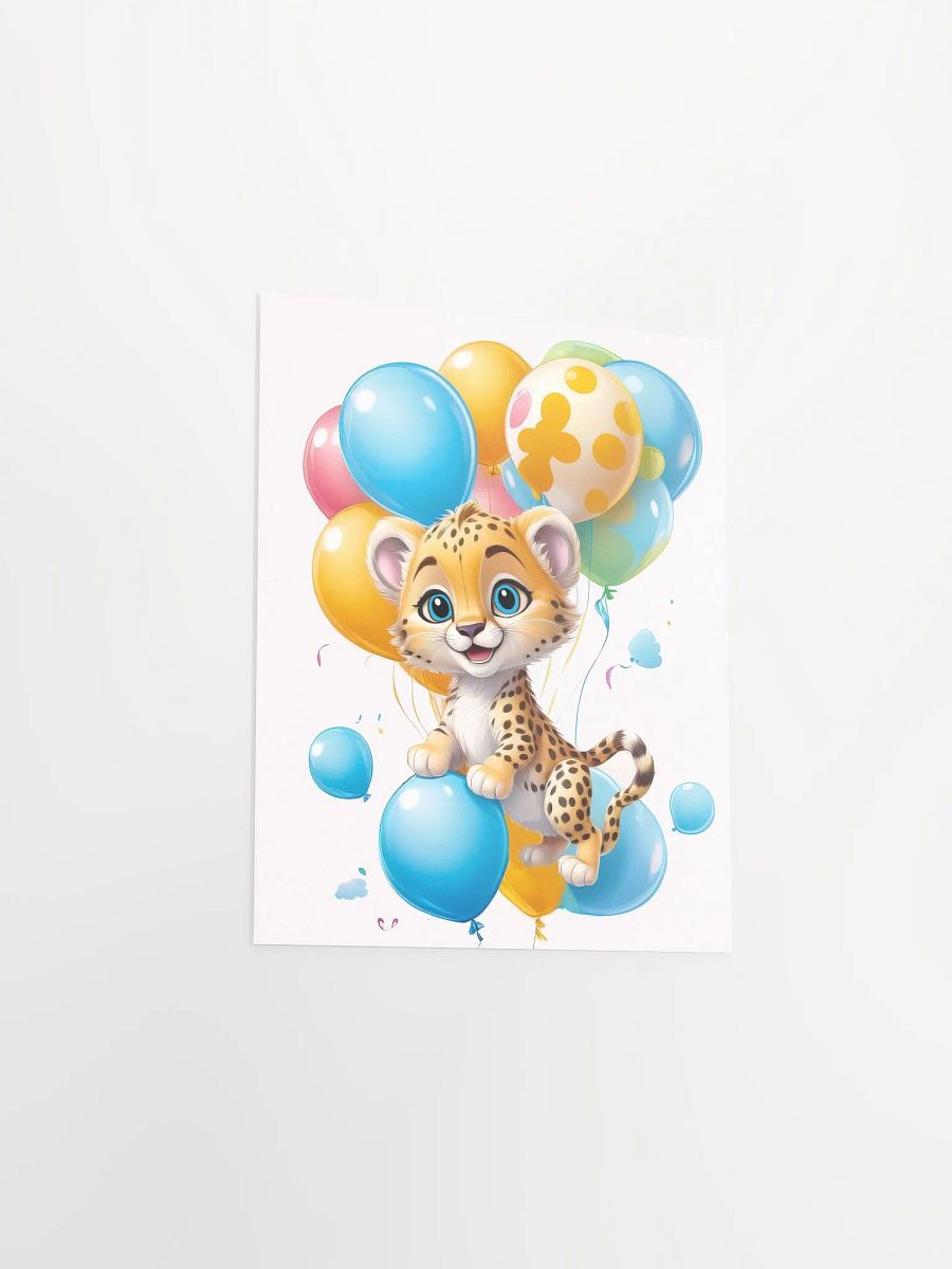 Cheetah Cub - Poster - Nursery-Kids Room - Small-Standard Sizes - 8x10-11x14-12x16-16x20 Inches product image (10)