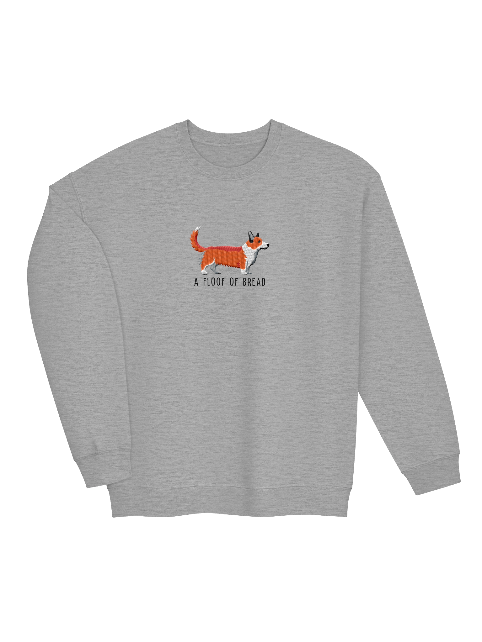 A Floof of Bread Sweatshirt (Embroidered) of a Cardigan Welsh Corgi(Red) product image (19)