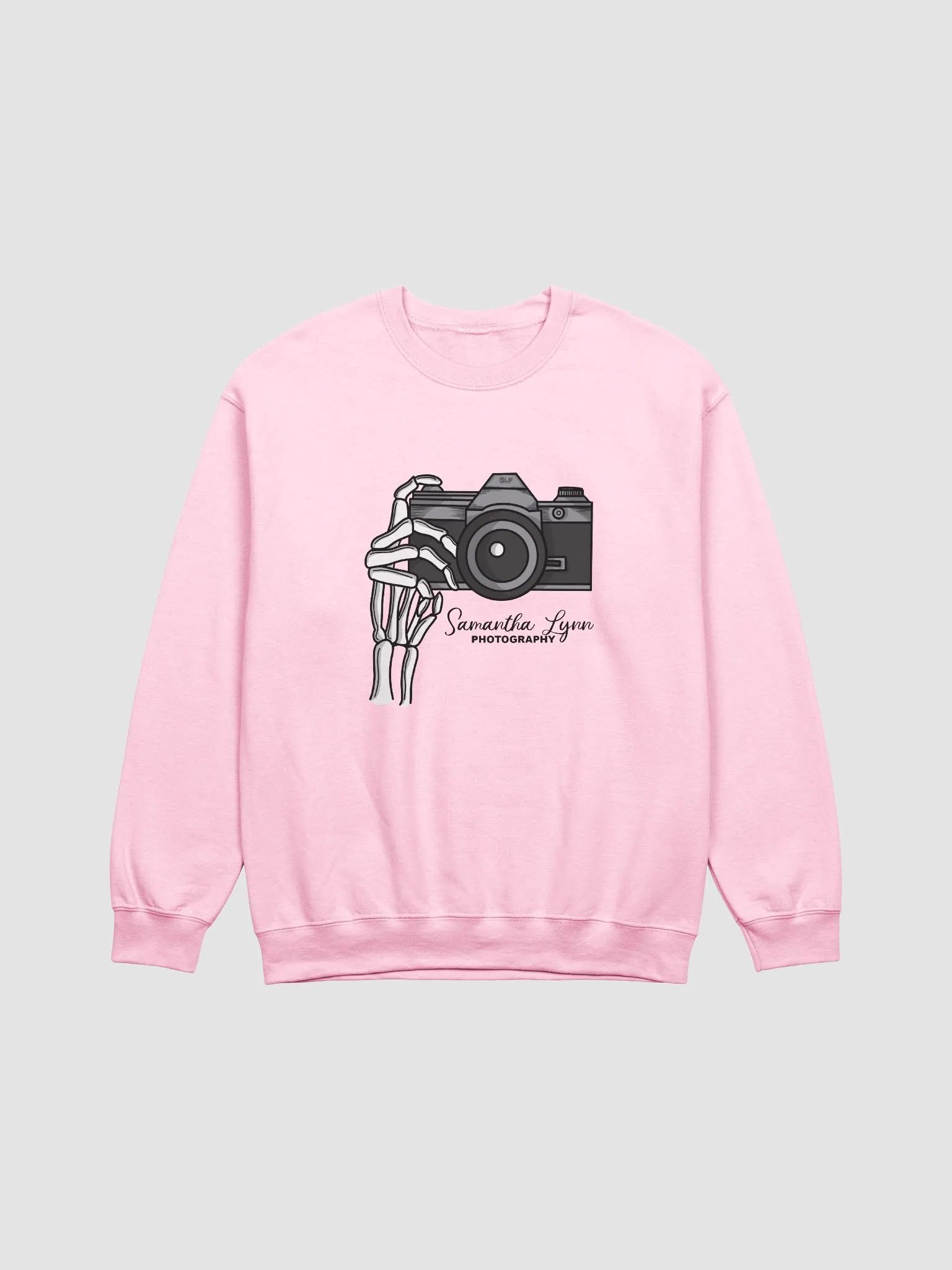 Samantha Lynn Photography - Crewneck - Skeleton Hand - Black Text product image (5)