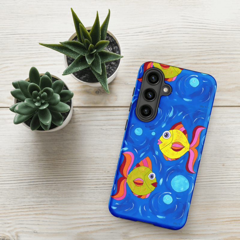 Fish style (art by Dina R.) acrylic painting picture - Tough Case for Samsung product image (92)