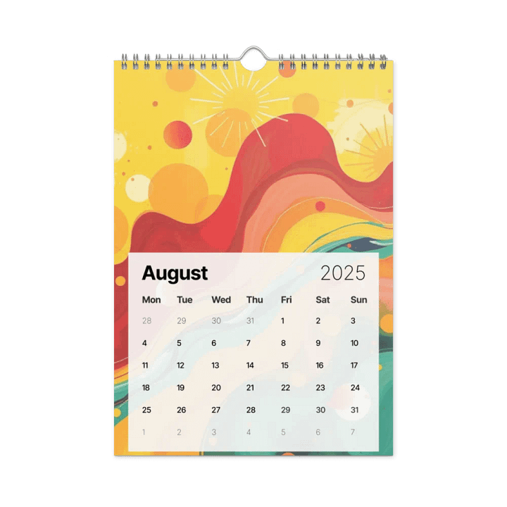ART ABSTRACT WALL CALENDAR 2025 product image (2)