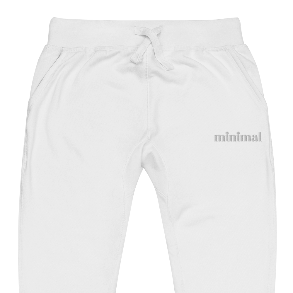 001: white stitched joggers product image (2)