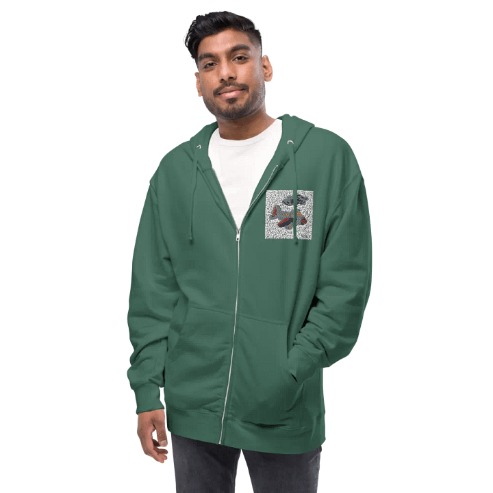 Kid Airplane (Independent Trading Co. Fleece Zip Up Hoodie) product image (1)