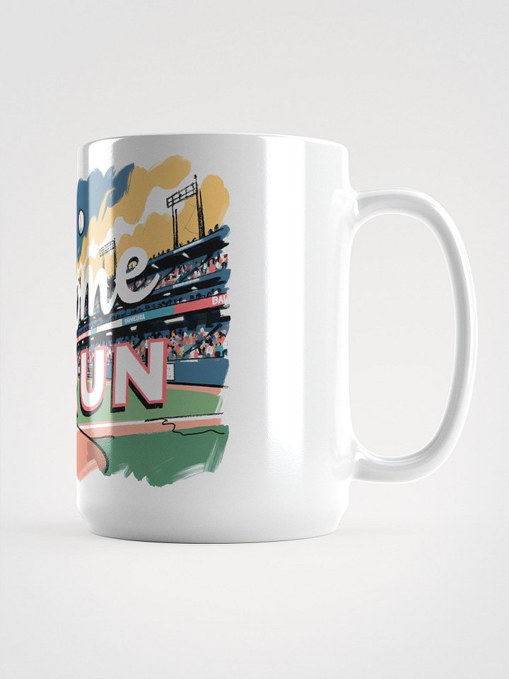 Dramatic Baseball Swing: Sunset Home Run Glossy Mug product image (1)
