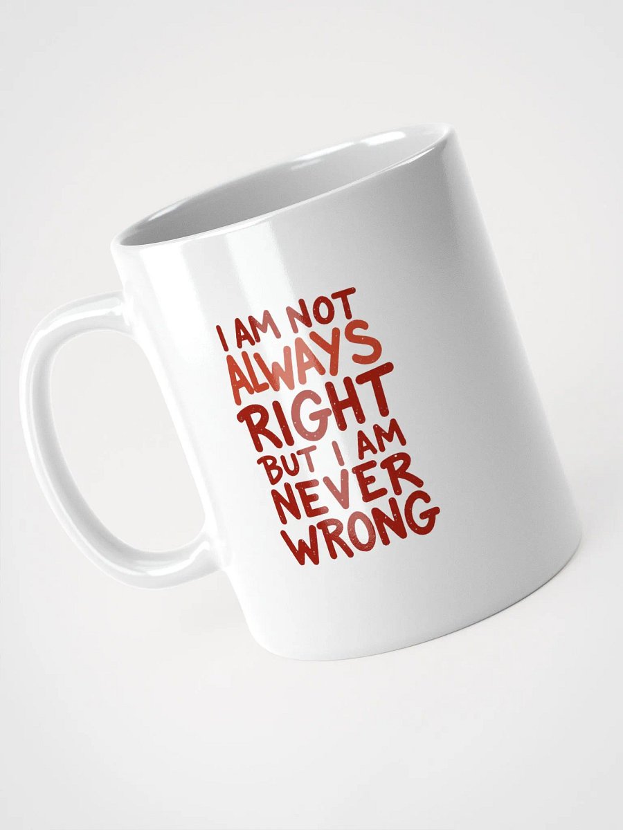 Never Wrong Red Handwritten Mug product image (7)
