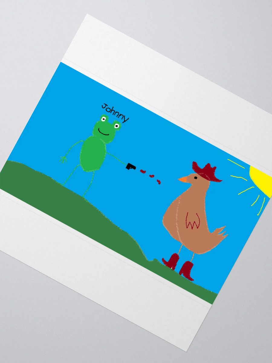 Johnny Ribbit artwork sticker product image (2)
