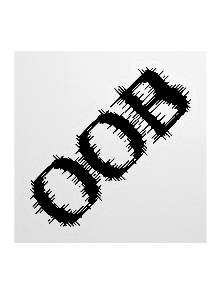 Out of bounds • Black Austerity Edition Sticker product image (1)