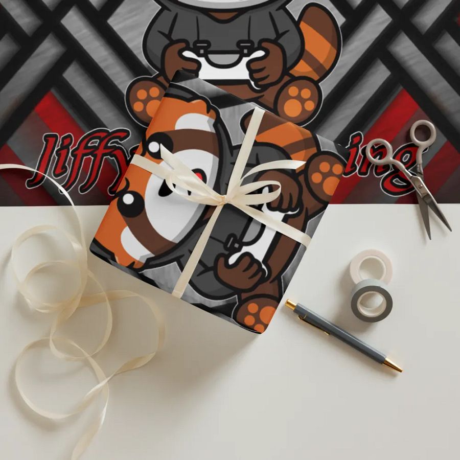 Red Panda Logo Wrapping Paper Set product image (12)
