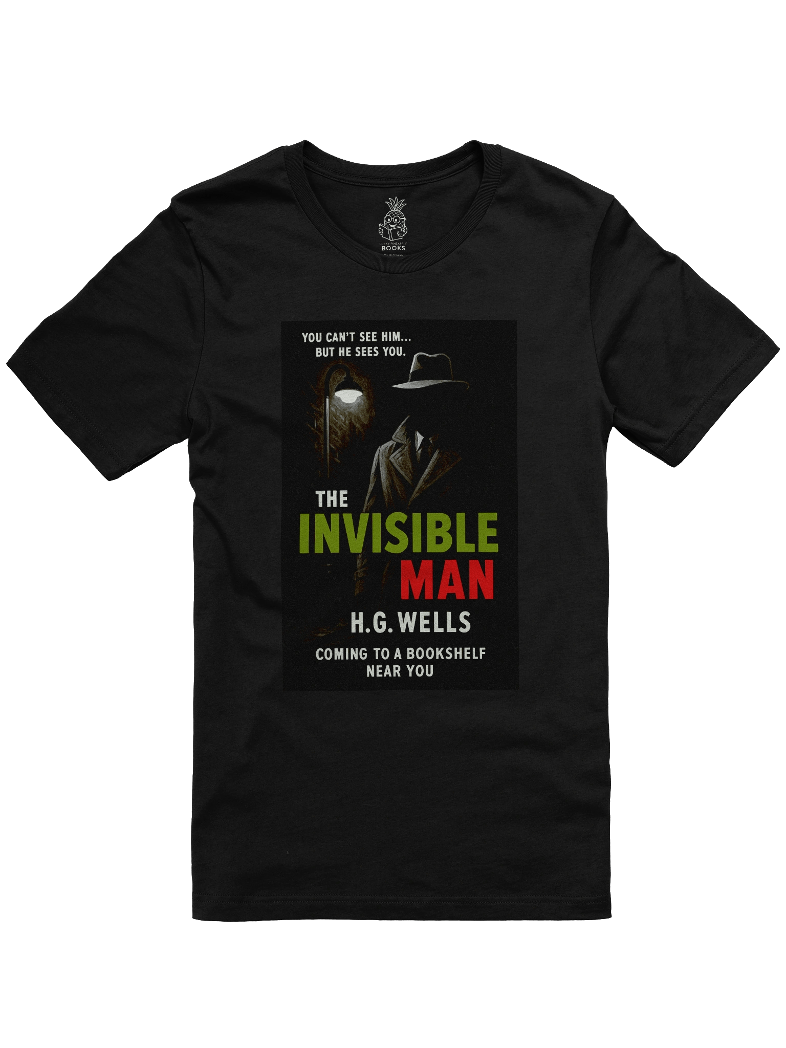 "The Invisible Man" 1950's Faux Retro Film Poster H.G. Wells Unisex T-Shirt product image (1)
