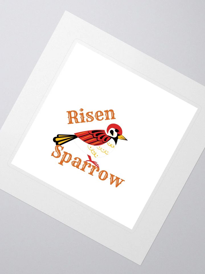 Risen Sparrow Bird Sticker product image (2)