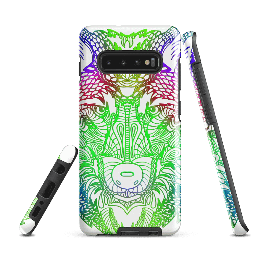 Wolf Head Green Mandala Phone Case product image (3)