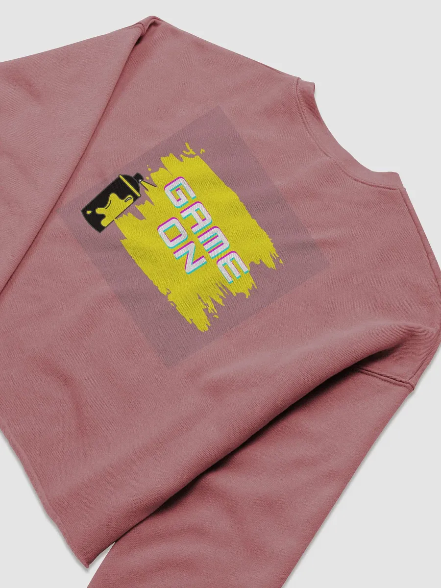 GAME ON warm fleece crop sweatshirt product image (6)