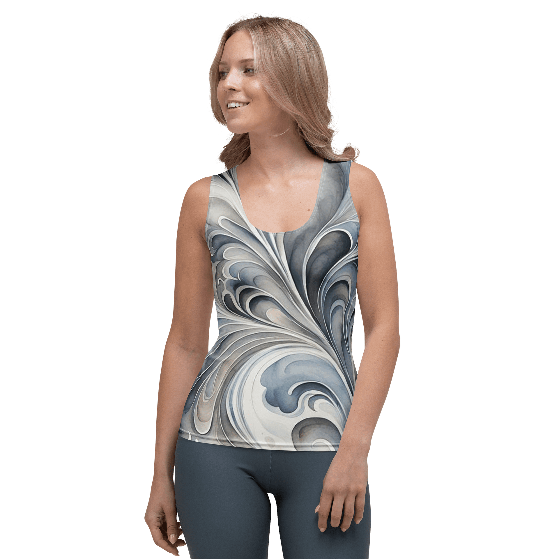 Gray Fractals Tank Top product image (1)