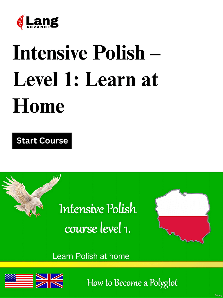 Intensive Polish Course. Level 1. Learn Polish At Home product image (1)