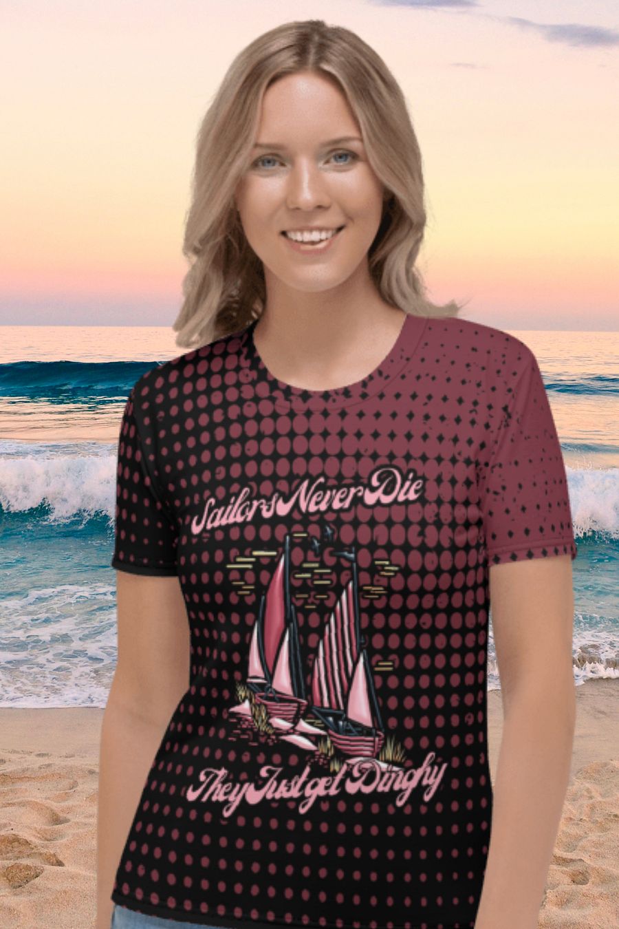 Sailors Never Die They just get Dinghy All Over Print T-shirt product image (1)