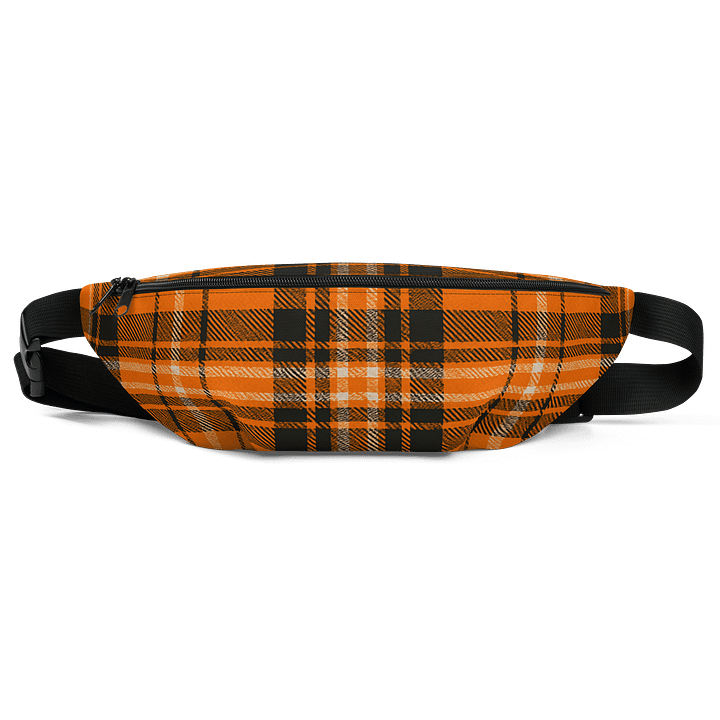 Orange Plaid Fanny Pack (Waist Bag) product image (1)