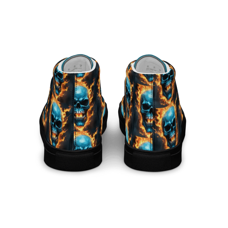 Inferno Blue Skull Men's High Tops product image (5)