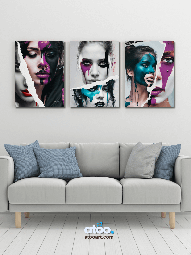 Living in Colors | Purple, red and beyond... | Collage Wall Art product image (4)