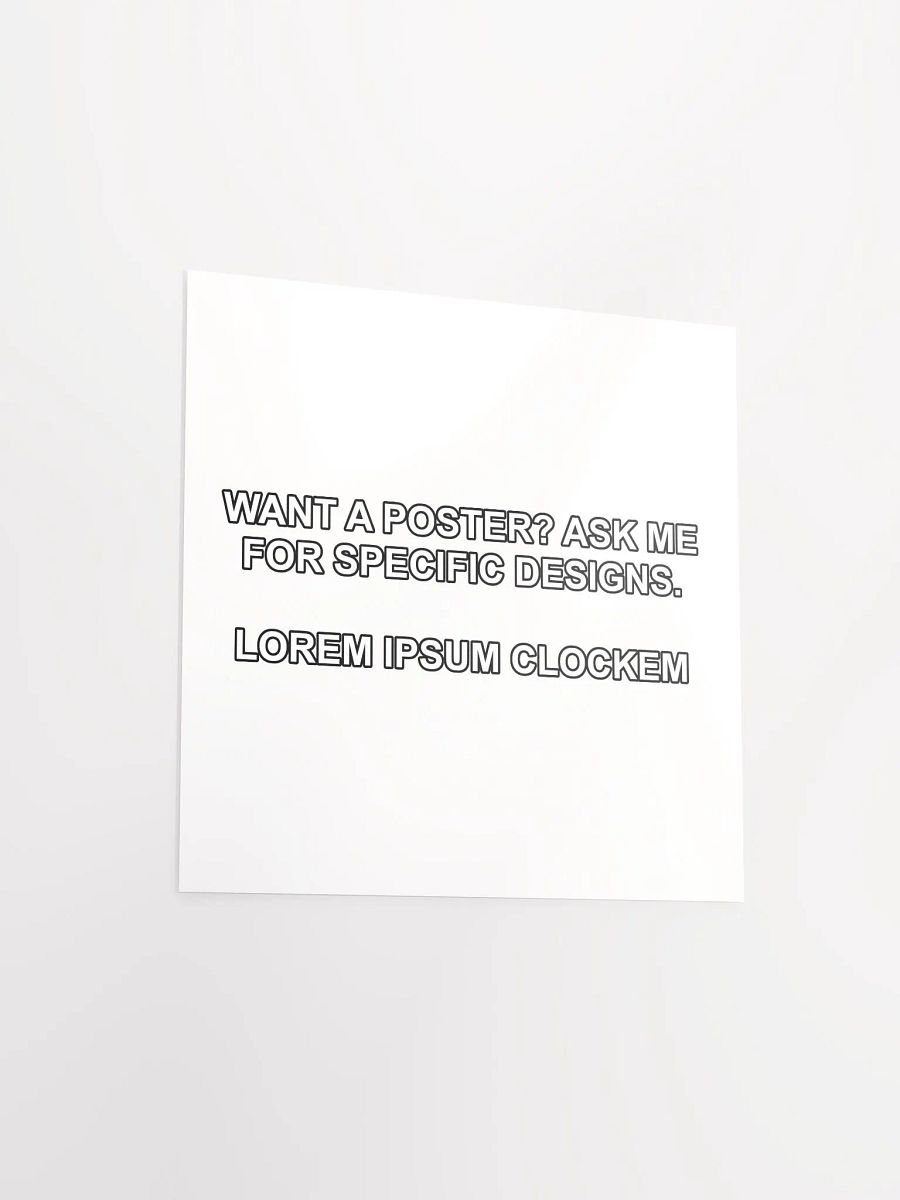 Placeholder Clock Poster product image (3)