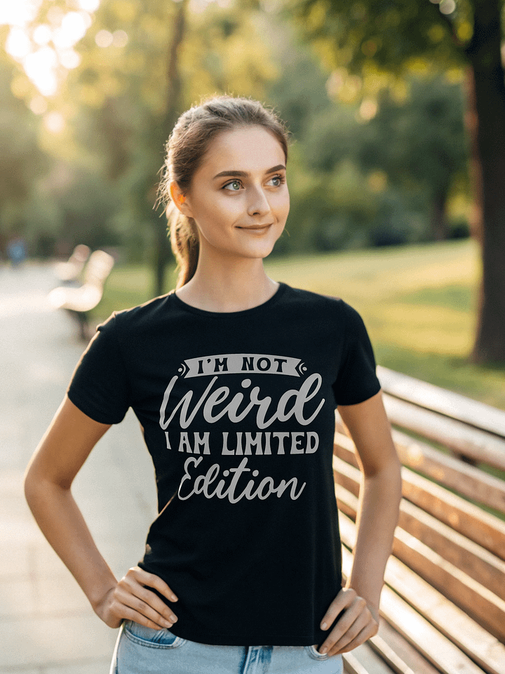 I'm Not Weird I Am Limited Edition Women's Black T-Shirt product image (1)