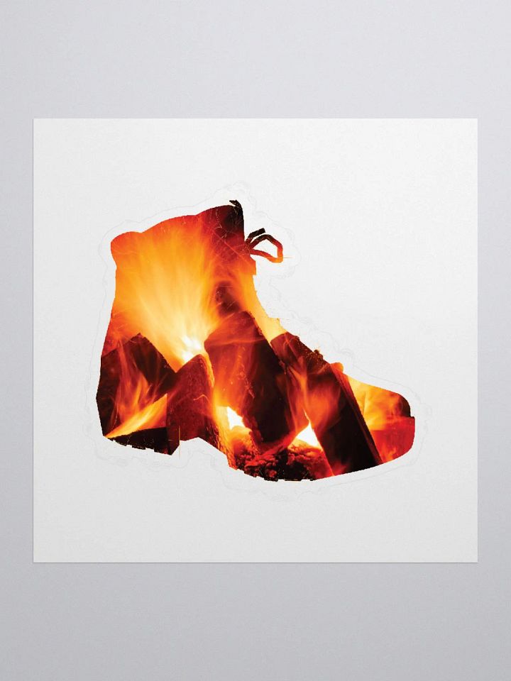 Fire In Hiking Boots Hiking, boots, outdoors, camping, relaxing, hiking boots, adventure, away from home, nature, travel, mountain, forest, wild, trees, sunset, retro, souvenir, distressed. product image (2)