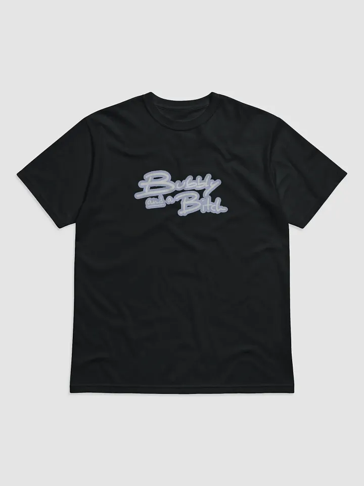 Bubbly and a B*tch (lined design, #BDCAEF) unisex eco tee product image (1)
