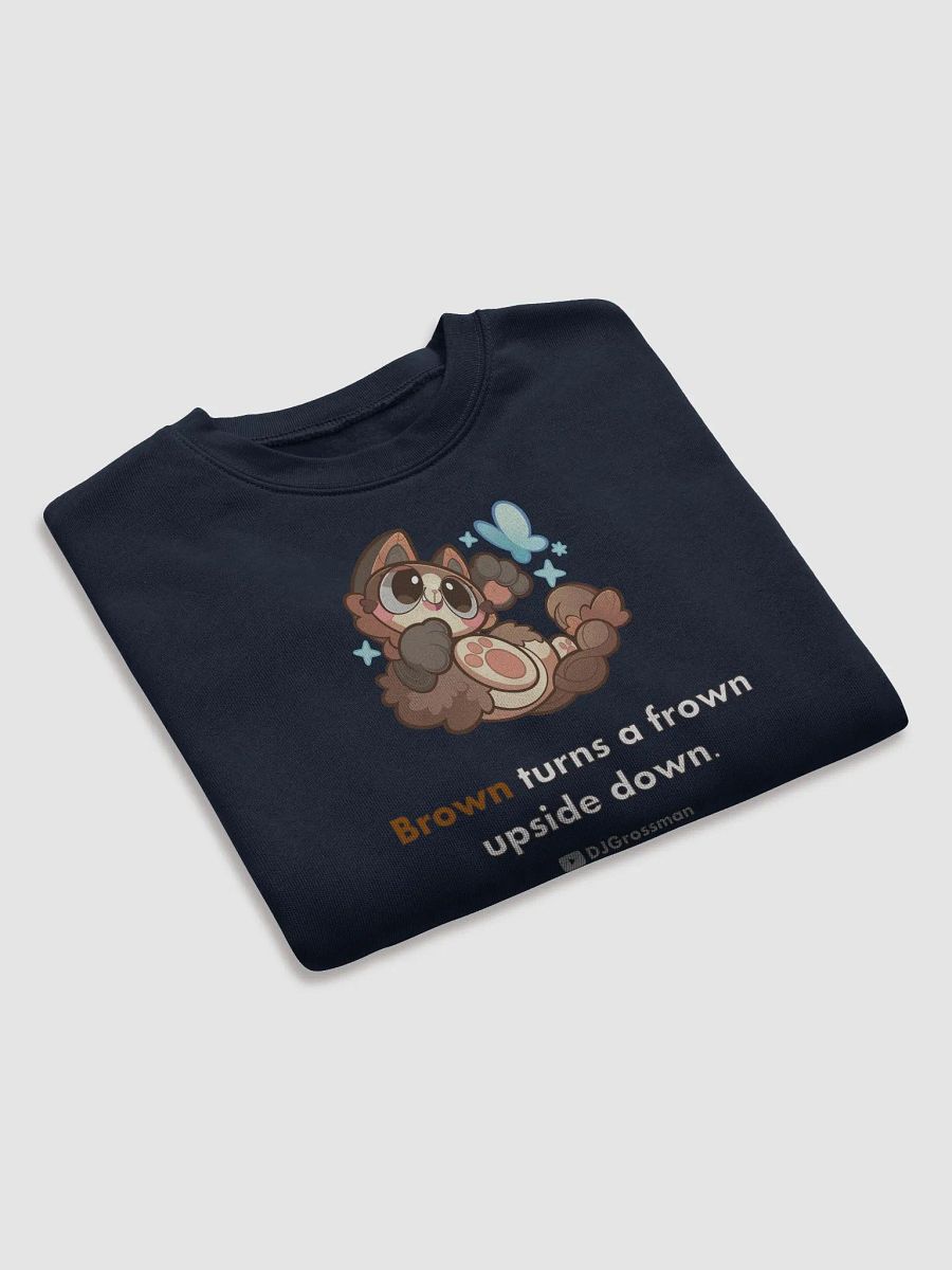 Playing Terra • "Brown turns a frown upside down." • Women's Fleece Crop Sweatshirt product image (8)