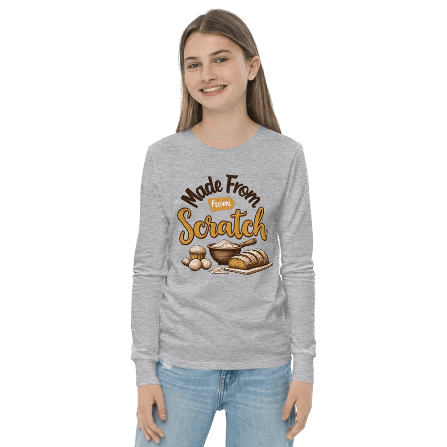 Bake From Scratch Youth Long Sleeve Tee product image (15)