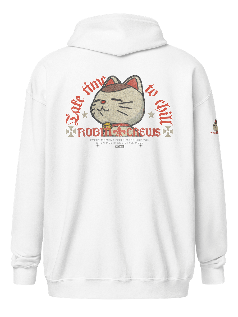 Cat Zip Hoodie with Chill Vibes product image (42)