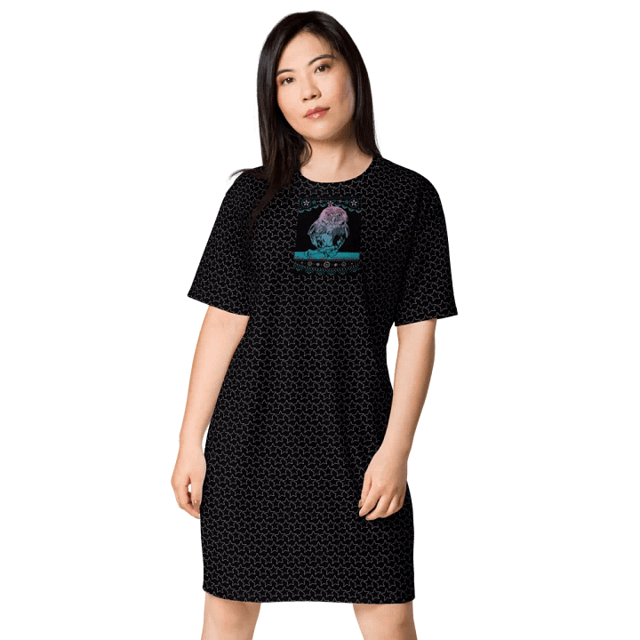 KC, The Vibe (owl), Black Tee Dress product image (1)