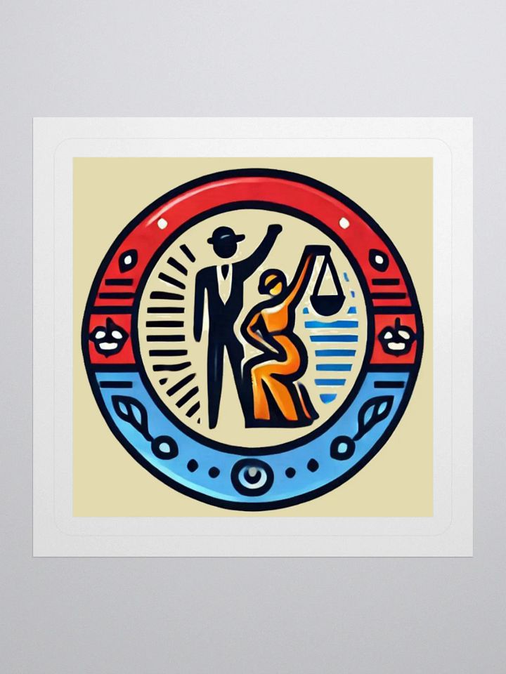 Justice Scales Emblem Stickers product image (1)