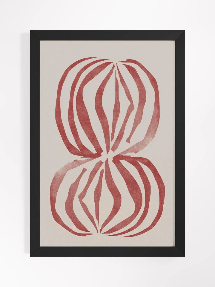 Organic Flow Framed Matte Poster | Fluid Abstract Design | Modern Art with Natural Flow for Tranquil Interiors product image (1)