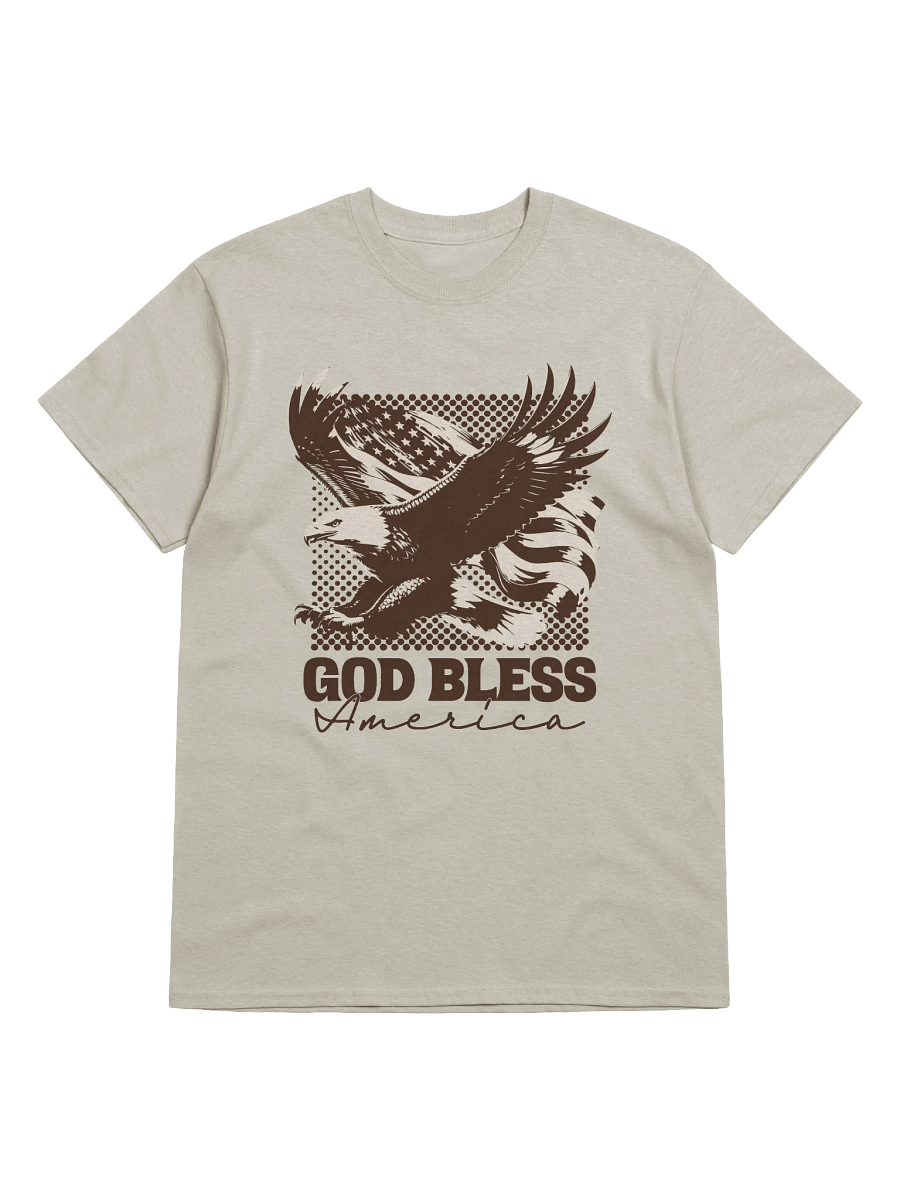 God Bless America T-Shirt | Christian Patriotic Eagle Tee for Veterans & Proud Americans product image (1)