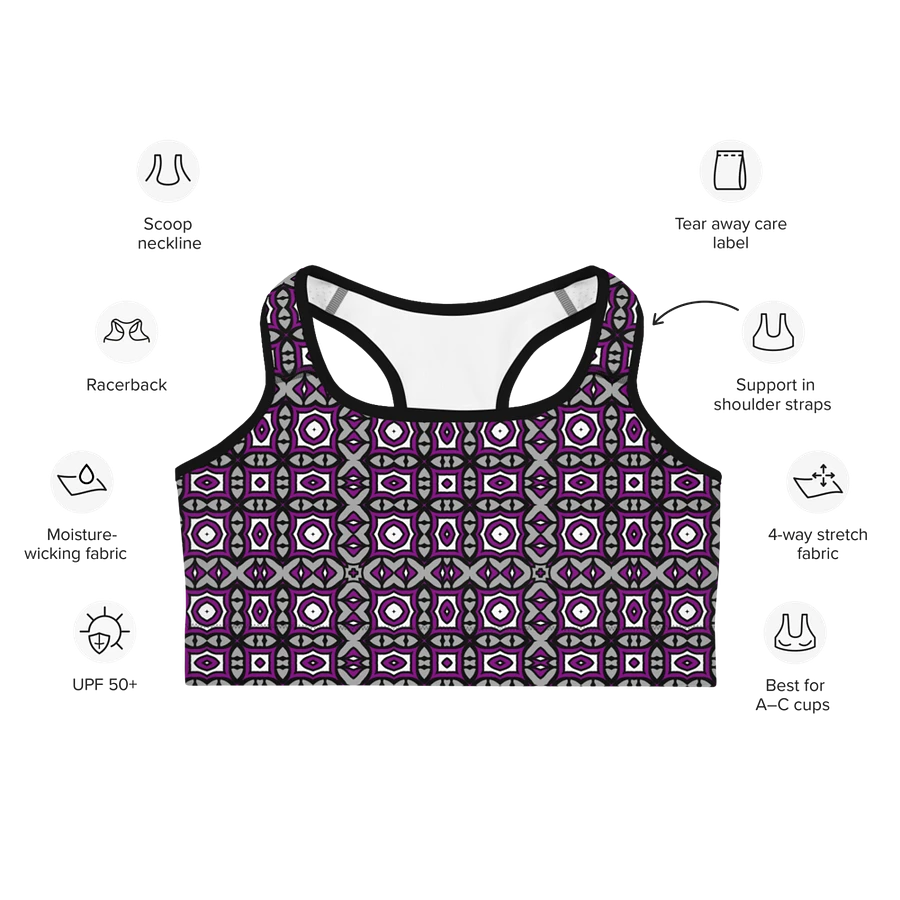 Asexual Abstract (3) - Sports Bra product image (7)