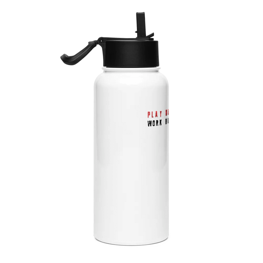 PLAY HARD WORK HARDER Stainless Steel Water Bottle product image (4)